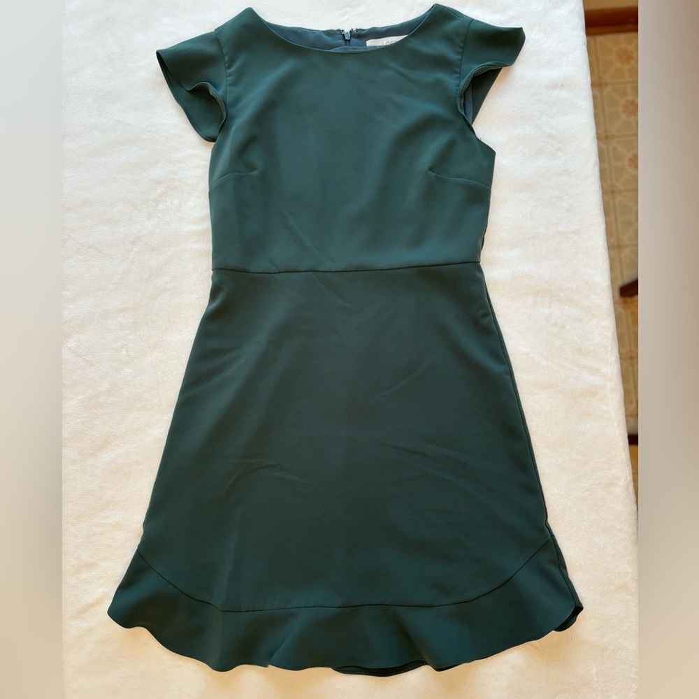 Women’s LOFT Pretty Green Dress Size 2